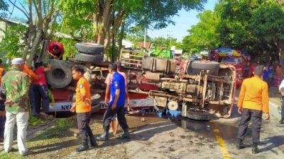 Perjalanan ke Lokasi Tugas, Armada Damkar Bulukumba Kecelakaan