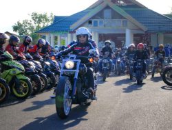 Naik Motor Harley-nya, Andi Utta Pimpin Bikers Custom ke Tanjung Bira