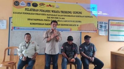 Disparpora Gelar Pelatihan Pemandu Wisata Gunung