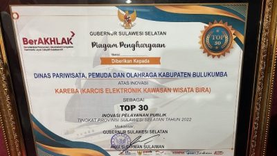 Kareba Masuk Top 30 Inovasi Sulsel