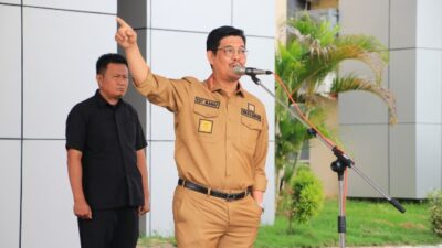 Apel Gabungan, Wabup Edy Manaf Soroti Tingkat Kehadiran PNS Rendah
