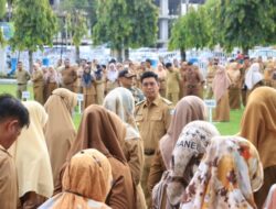 Terlambat dan Tidak Hadir Pekan Lalu, Peserta Apel Bikin Barisan Tersendiri