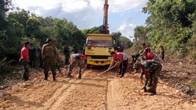 Rintisan Jalan TMMD Menyingkat Jarak Tempuh Warga Bontobahari 