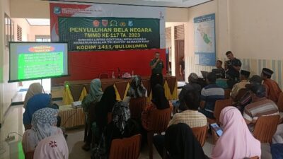 Satgas TMMD Gelorakan Wawasan Kebangsaan dan Bela Negara