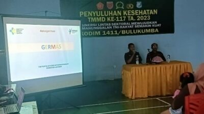 Satgas TMMD Gelar Penyuluhan Kesehatan kepada Warga Bontobahari
