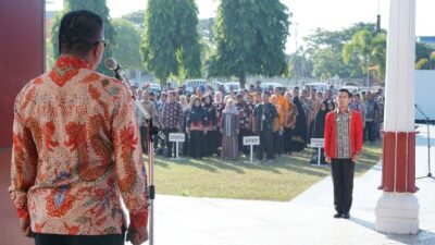 Pejabat dan Staf Pemkab Bulukumba Kompak Gunakan Batik saat Apel Gabungan OPD