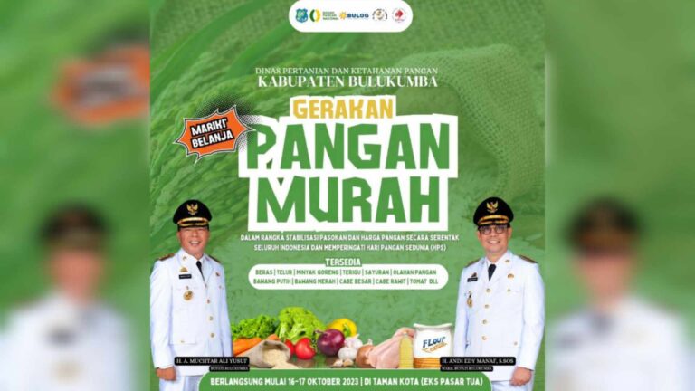 Masyarakat Bulukumba Antusias Sambut Gerakan Pangan Murah