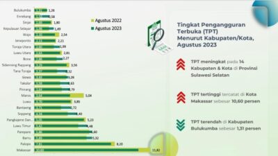 Tingkat Pengangguran Terbuka Bulukumba Terendah di Sulsel