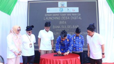 Dukung Perekonomian Daerah, Bank Sulselbar Luncurkan Desa Bira Bulukumba Menjadi Desa Digital