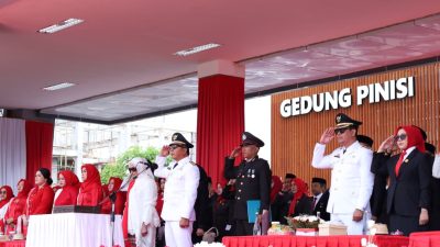 HUT RI ke-80, Paskibra Bulukumba Sukses Kibarkan Bendera Merah Putih di Lapangan Pemuda